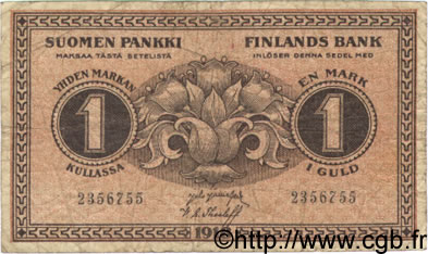 1 Markka FINLANDE  1918 P.035 TB