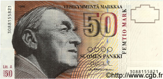 50 Markkaa FINLANDE  1986 P.118 NEUF
