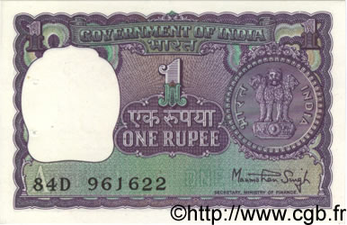 1 Rupee INDE  1978 P.077v SPL