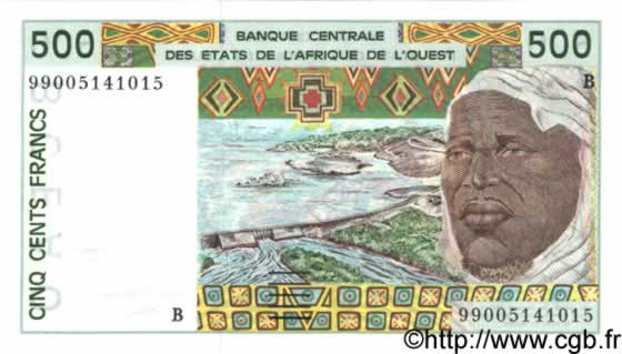 500 Francs ÉTATS DE L AFRIQUE DE L OUEST  1999 P.210Bj NEUF