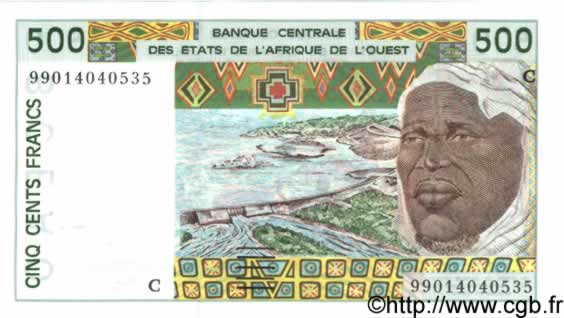 500 Francs ÉTATS DE L AFRIQUE DE L OUEST  1999 P.310Cj NEUF