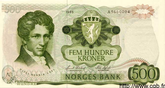500 Kroner NORVÈGE  1985 P.39b NEUF