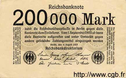 200000 Mark ALLEMAGNE  1923 P.100 SUP