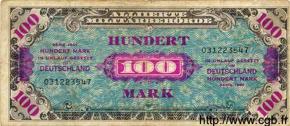 100 Mark ALLEMAGNE  1944 P.197a TB