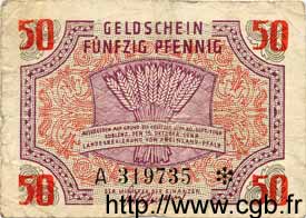 50 Pfennig ALEMANIA Coblenz 1947 PS.1006 RC+