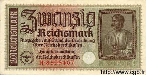 20 Reichsmark ALLEMAGNE  1940 P.R139 SPL