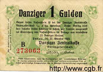 1 Gulden DANTZIG  1923 P.38a TTB+