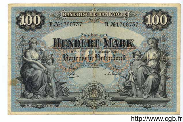 100 Mark ALLEMAGNE Munich 1900 PS.0922 pr.TB