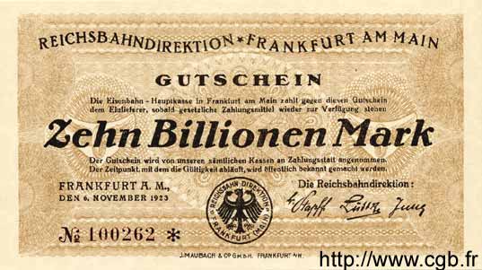 10 Billionen Mark ALLEMAGNE  1923 PS.1228 NEUF