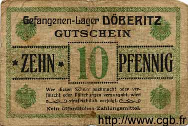 10 Pfennig ALLEMAGNE Döberitz 1917 K.40c B+