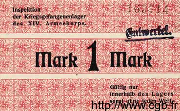 1 Mark ALLEMAGNE Karlsruhe 1917 K.75 SPL