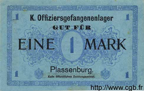 1 Mark ALLEMAGNE Plassenburg 1917 K.108 SUP