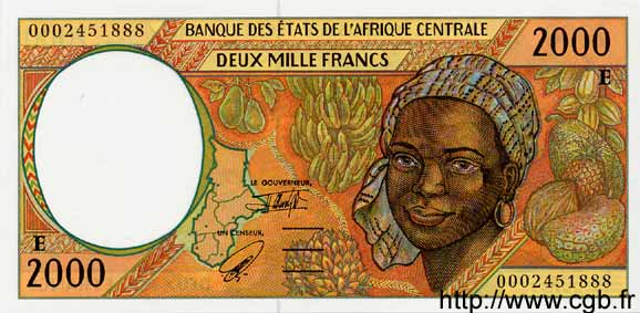 2000 Francs ÉTATS DE L AFRIQUE CENTRALE  2000 P.203Eg NEUF