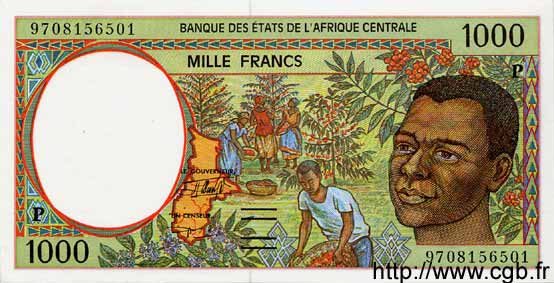 1000 Francs ÉTATS DE L AFRIQUE CENTRALE  1997 P.602Pd NEUF