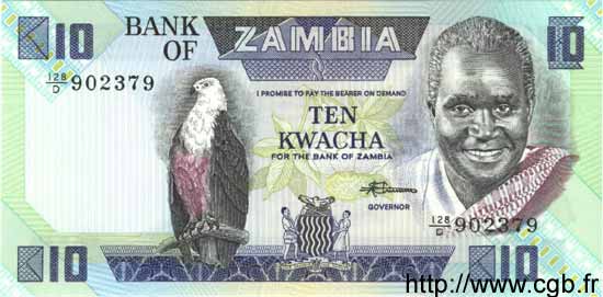 10 Kwacha ZAMBIE  1980 P.26e NEUF