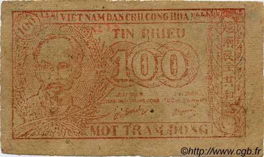 100 Dong VIET NAM   1950 P.053b TB à TTB