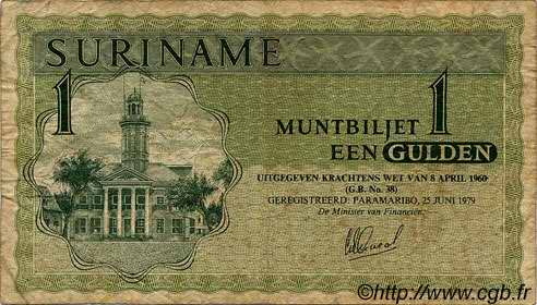 1 Gulden SURINAM  1979 P.116e TB
