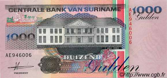 1000 Gulden SURINAM  1993 P.141a NEUF
