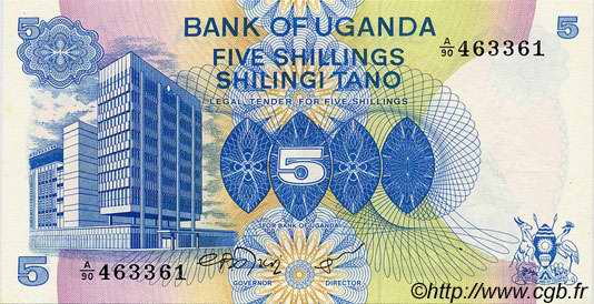 5 Shillings OUGANDA  1979 P.10 NEUF