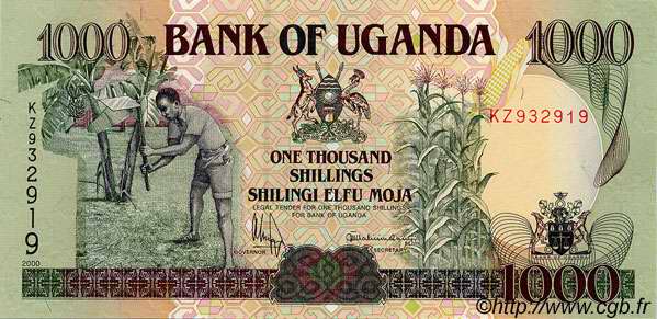 1000 Shillings OUGANDA  2000 P.39a NEUF