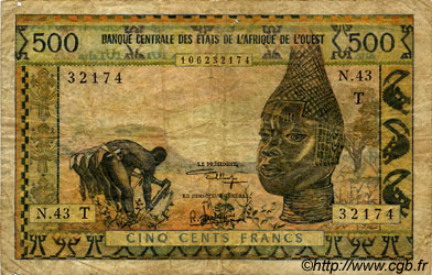500 Francs ÉTATS DE L AFRIQUE DE L OUEST  1973 P.802Tk B+