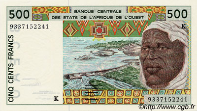 500 Francs ÉTATS DE L AFRIQUE DE L OUEST  1993 P.710Kc NEUF