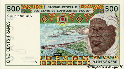 500 Francs ÉTATS DE L AFRIQUE DE L OUEST  1994 P.110Ad pr.NEUF