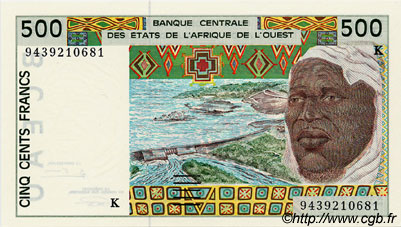 500 Francs ÉTATS DE L AFRIQUE DE L OUEST  1994 P.710Kd NEUF