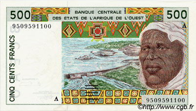 500 Francs ÉTATS DE L AFRIQUE DE L OUEST  1995 P.110Ae pr.SPL