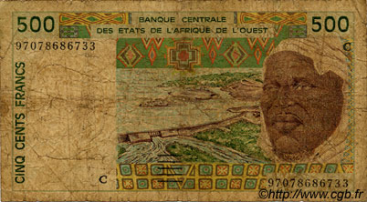 500 Francs ÉTATS DE L AFRIQUE DE L OUEST  1997 P.310Cg B