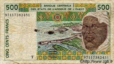 500 Francs ÉTATS DE L AFRIQUE DE L OUEST  1997 P.810Th B