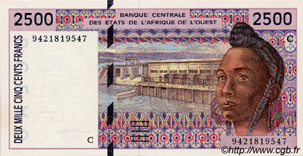 2500 Francs ÉTATS DE L AFRIQUE DE L OUEST  1994 P.312Cc NEUF