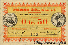 0,50 Franc COTE D IVOIRE  1917 P.01b SUP+