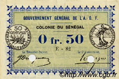 0,50 Franc Annulé SÉNÉGAL  1917 P.01b pr.NEUF