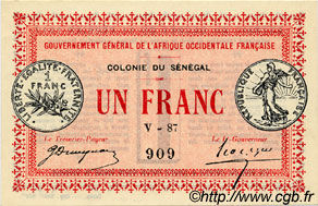 1 Franc SÉNÉGAL  1917 P.02c NEUF