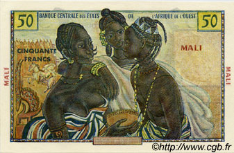 50 Francs Spécimen ÉTATS DE L AFRIQUE DE L OUEST  1956 P.-- pr.NEUF