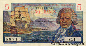 5 Francs Bougainville AFRIQUE ÉQUATORIALE FRANÇAISE  1957 P.28 SUP