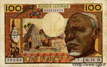 100 Francs ÉTATS DE L AFRIQUE ÉQUATORIALE  1962 P.03b TB