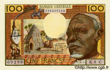 100 Francs ÉTATS DE L AFRIQUE ÉQUATORIALE  1962 P.03c NEUF