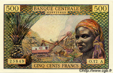 500 Francs ÉTATS DE L AFRIQUE ÉQUATORIALE  1965 P.04e pr.NEUF