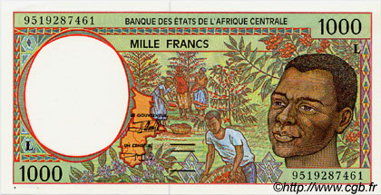 1000 Francs ÉTATS DE L AFRIQUE CENTRALE  1995 P.402Lc SPL