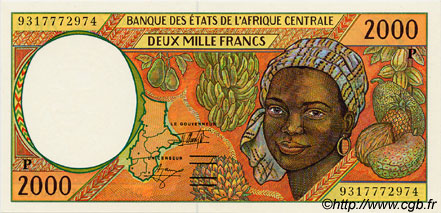 2000 Francs ÉTATS DE L AFRIQUE CENTRALE  1993 P.603Pa NEUF