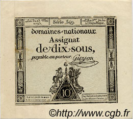 10 Sous FRANCE  1793 Laf.165 pr.NEUF