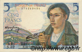 5 Francs BERGER FRANCE  1943 F.05.02 pr.SPL