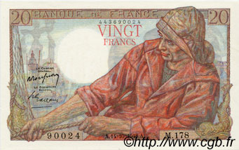 20 Francs PÊCHEUR FRANCE  1948 F.13.13 pr.NEUF