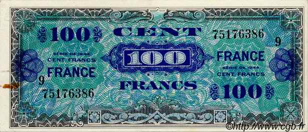 100 Francs FRANCE FRANCE  1944 VF.25.09 SUP
