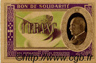 1 Franc BON DE SOLIDARITÉ FRANCE régionalisme et divers  1941 KL.02A pr.NEUF