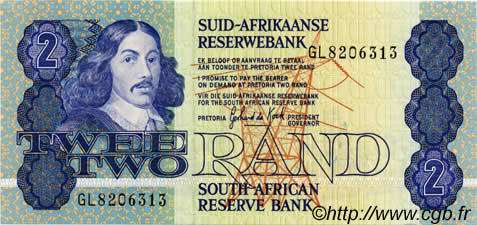 2 Rand AFRIQUE DU SUD  1983 P.118d pr.NEUF