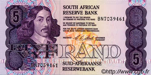 5 Rand AFRIQUE DU SUD  1990 P.119e NEUF