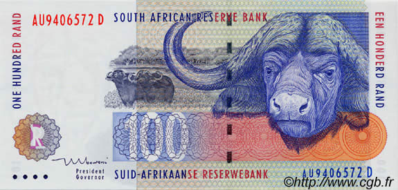 100 Rand AFRIQUE DU SUD  1999 P.126b NEUF